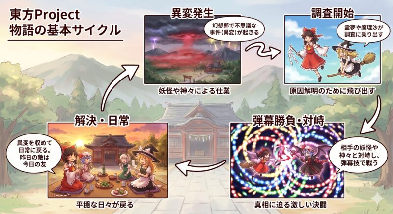 東方ストーリーサイクル図