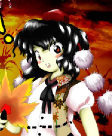 東方風神録の射命丸文(会話画面の立ち絵)