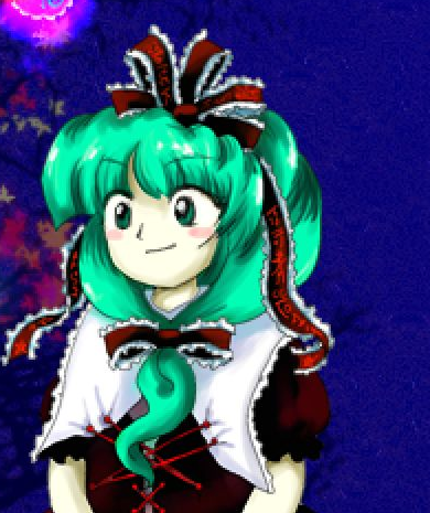 東方風神録の鍵山雛(会話画面の立ち絵)