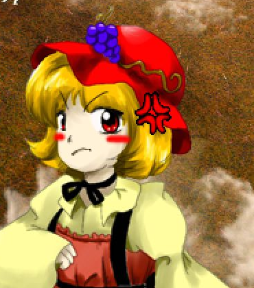 東方風神録の秋穣子(会話画面の立ち絵)