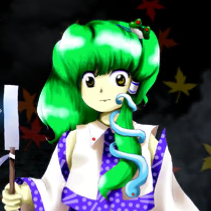 東方風神録の東風谷早苗(会話画面の立ち絵)