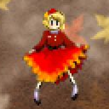 東方風神録の秋静葉(中ボスのドット絵)